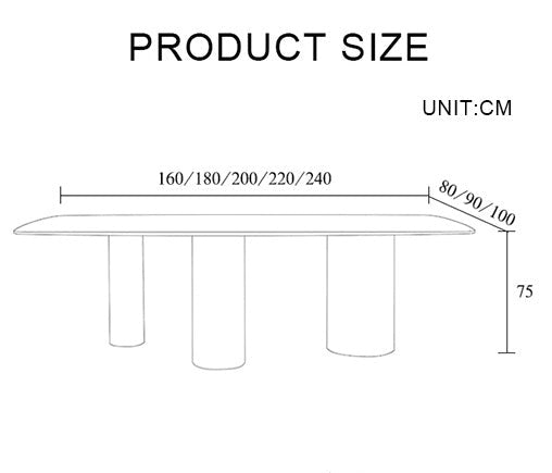 Mira Dining Table, Gold Base