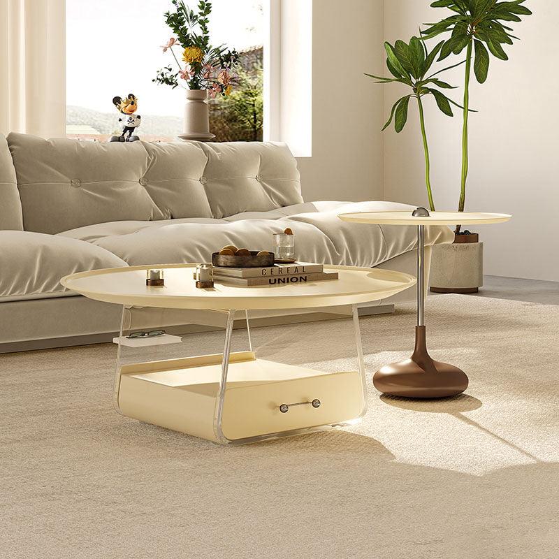 Meral Stylish Coffee Table Set, Stainless Steel