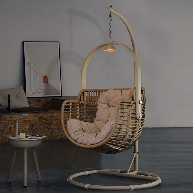 Galilea Rattan Garden Hanging Egg Chair with Stand, Indoor / Outdoor Furniture