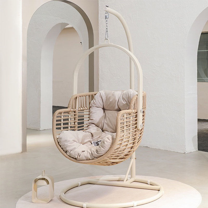 Galilea Rattan Garden Hanging Egg Chair with Stand, Indoor / Outdoor Furniture