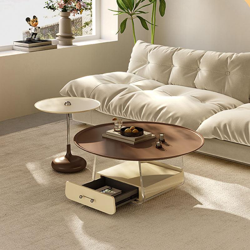 Meral Stylish Coffee Table Set, Stainless Steel
