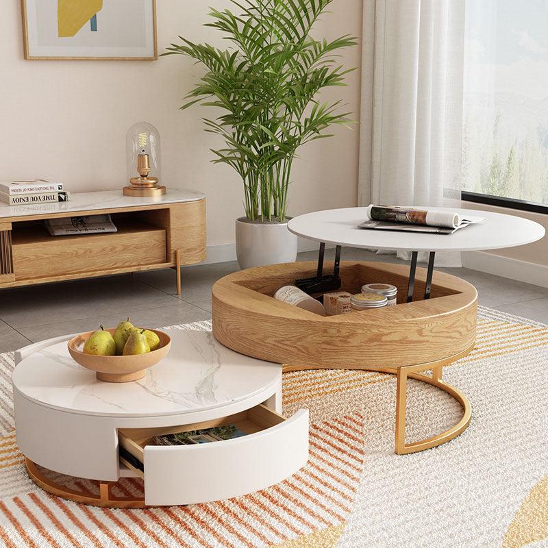 Amanda Living Room Set, Amanda Coffee Table and TV Stand, Light Oak