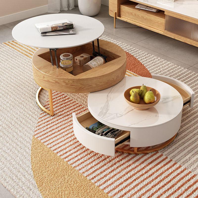 Amanda Living Room Set, Amanda Coffee Table and TV Stand, Light Oak