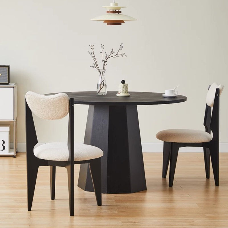 Molan Dining Chair, White Boucle