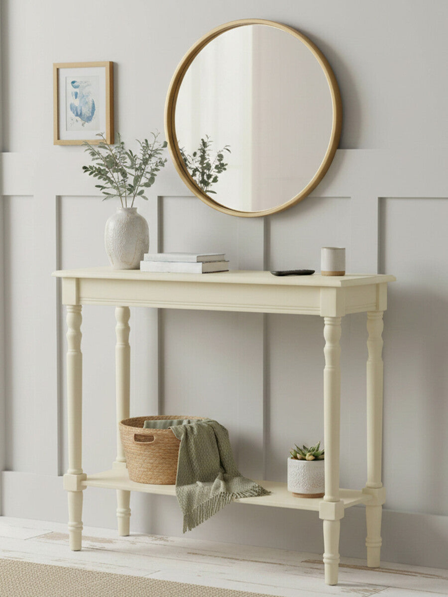 Heritage Ivory Rectangular Console Table