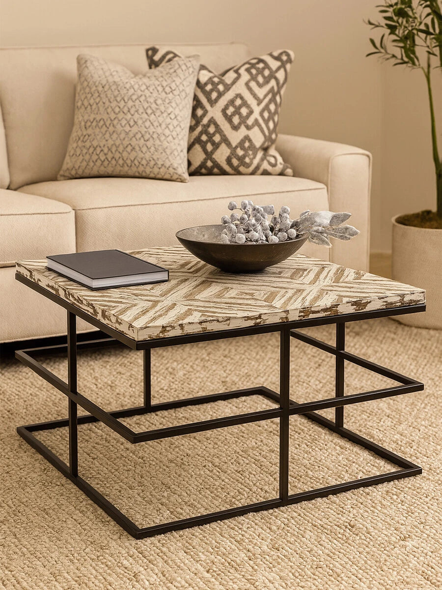 Lombok Rustic Chevron Coffee Table