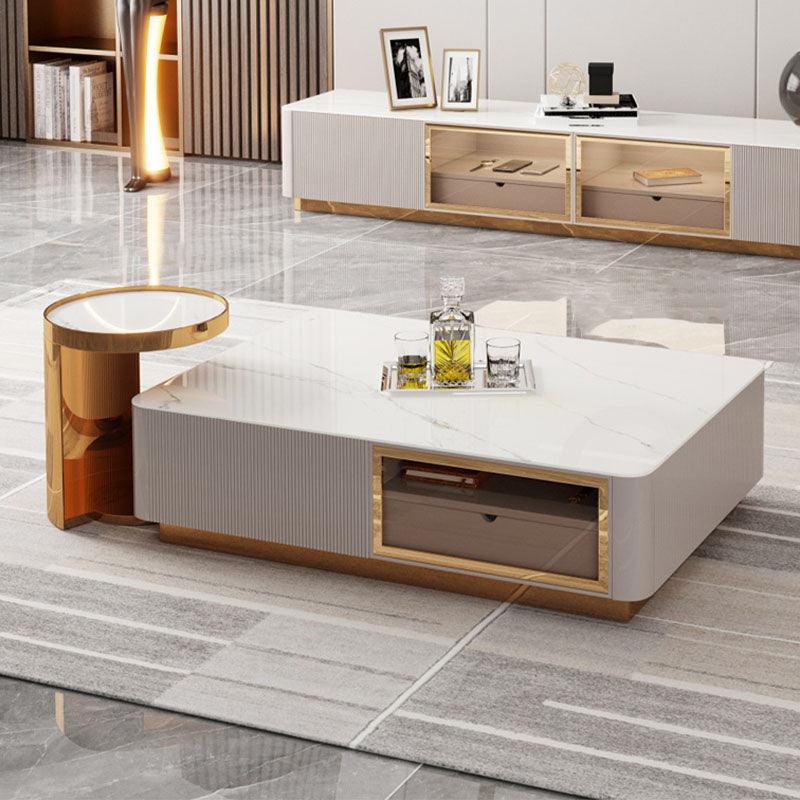Villa Living Room Table Set, Coffee Table, TV Stand, Side Table