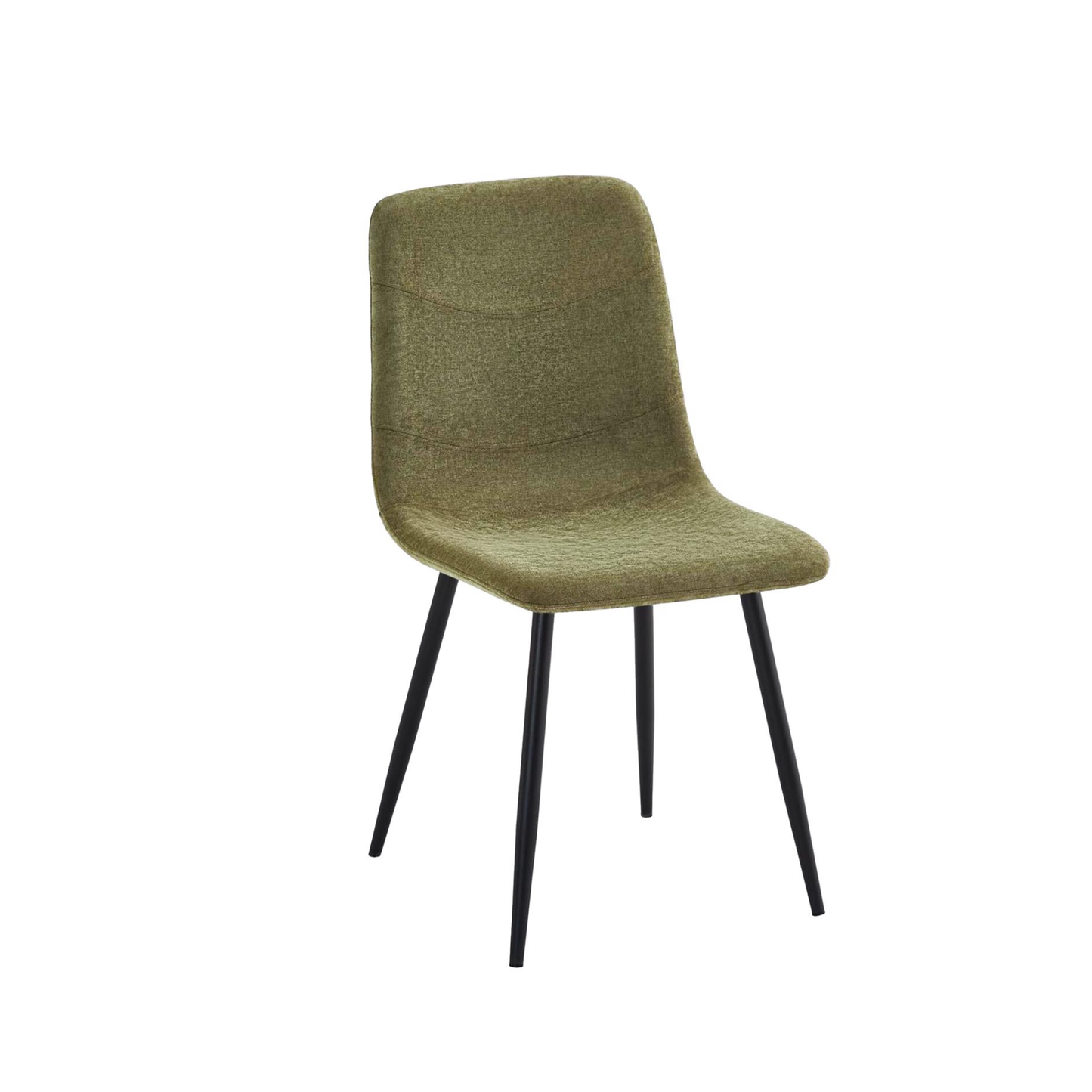Evie Pack of 2 Light Green Fabric Dining Chairs