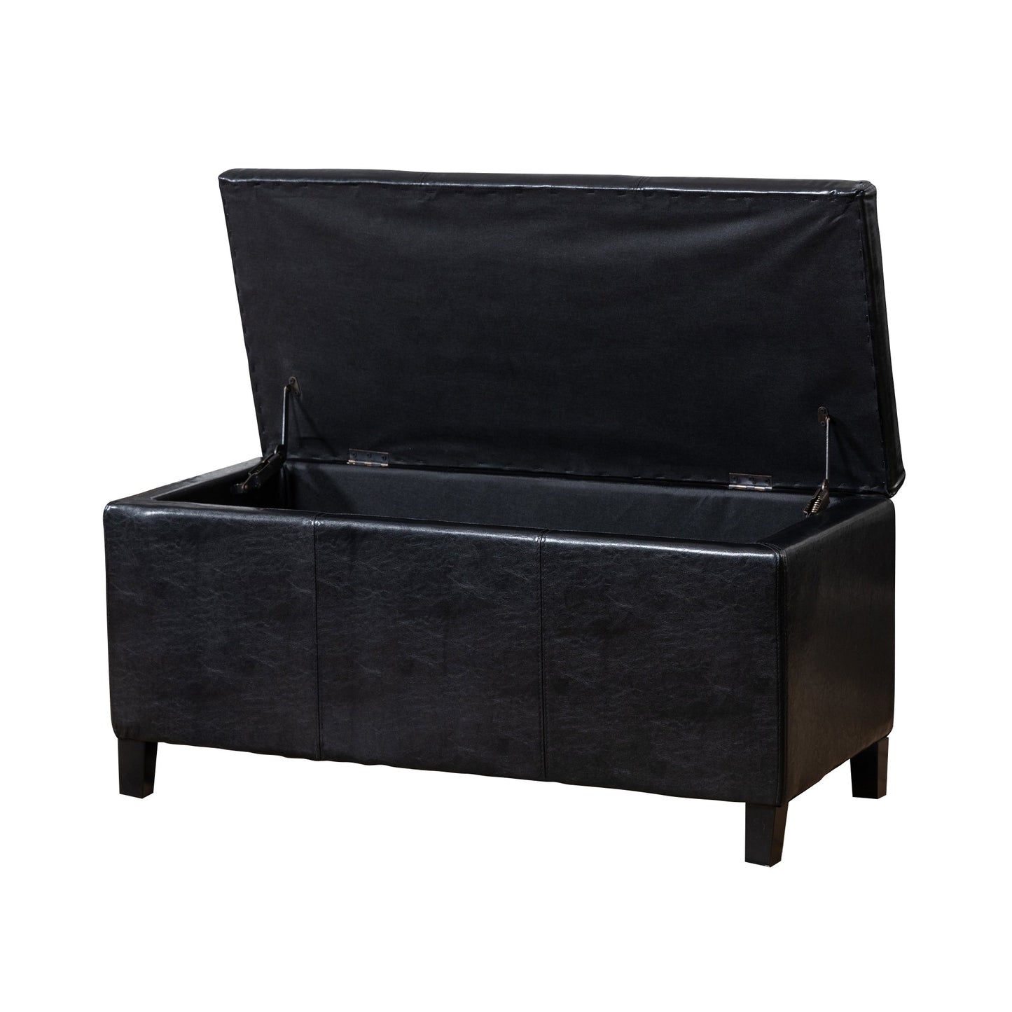 Modern Living Leather Storage Ottoman