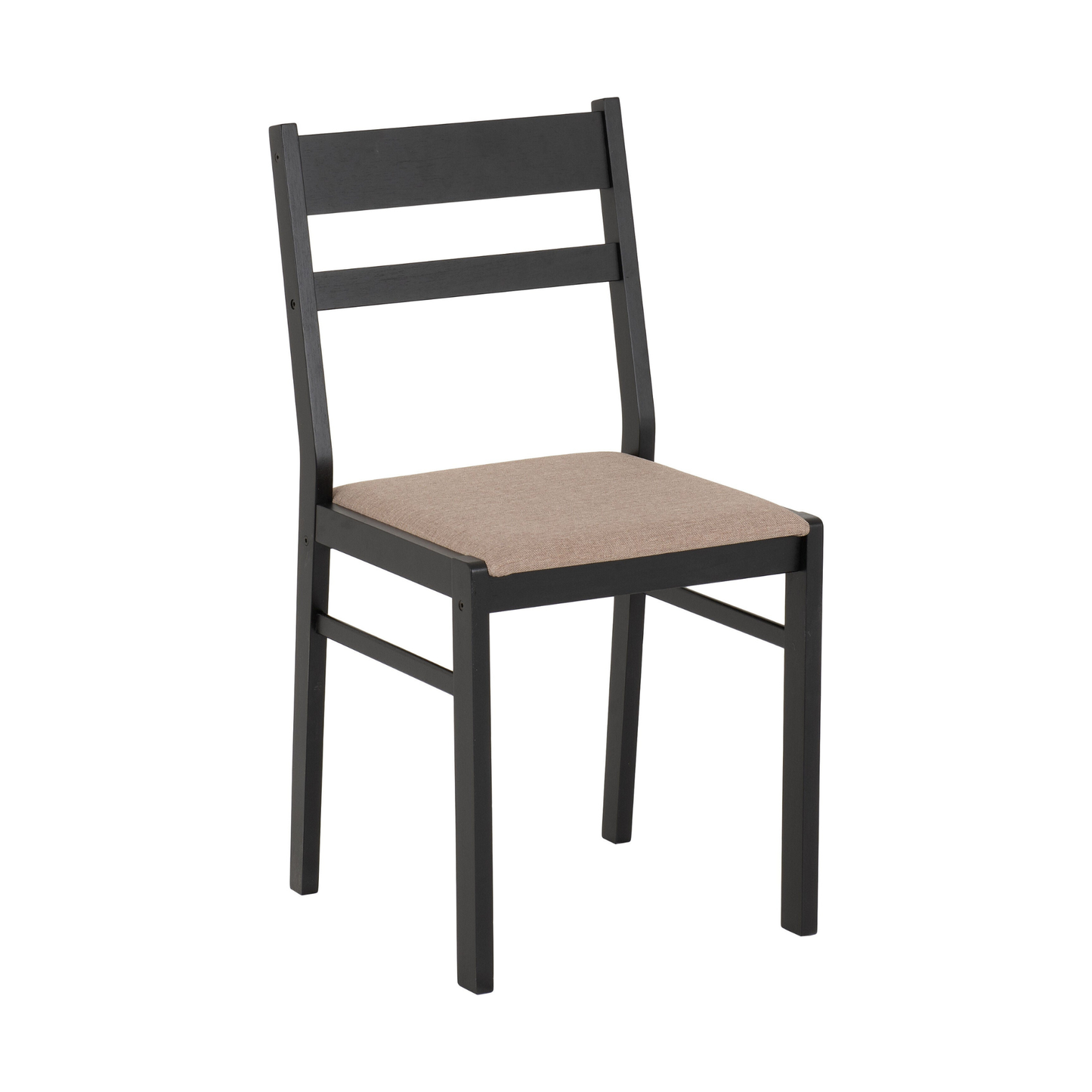 Radley 1+4 Dining Set - Black/Oak Effect/Oat Fabric