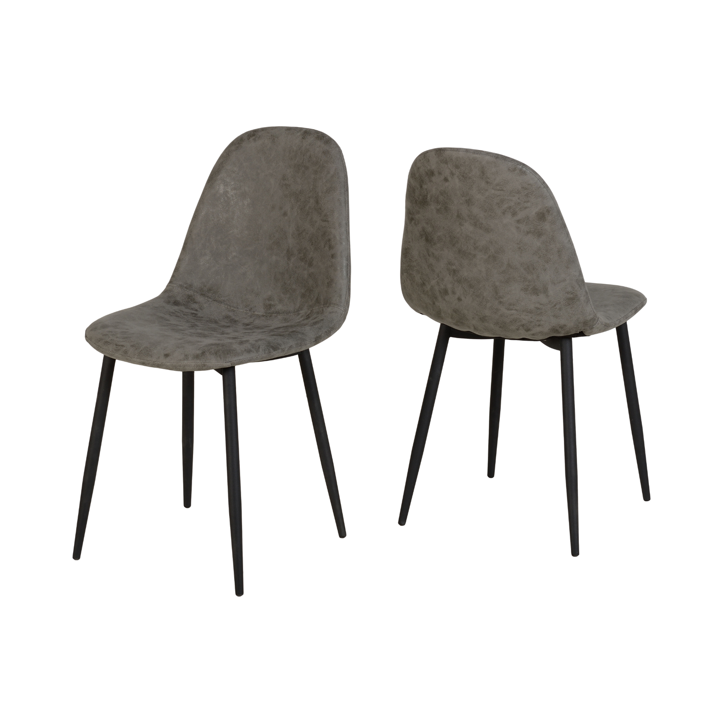 Athens Rectangular Dining Set with 4 Chairs - Concrete Effect