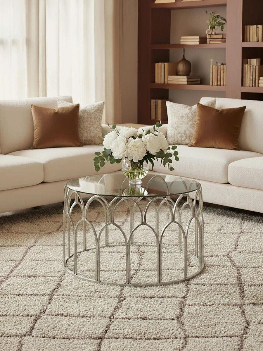 Merlin Silver Leaf Coffee Table