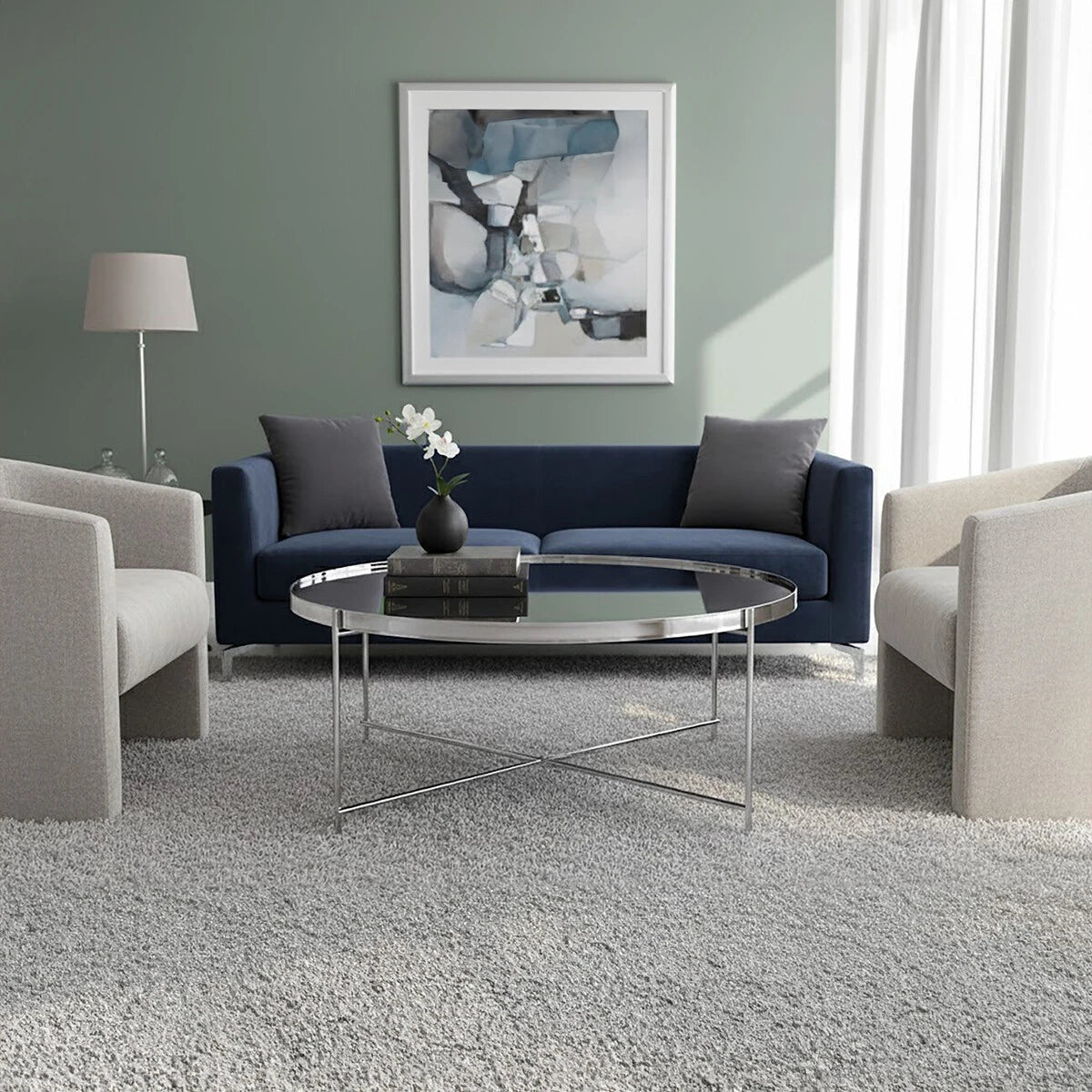 Allure Silver Mirror Coffee Table