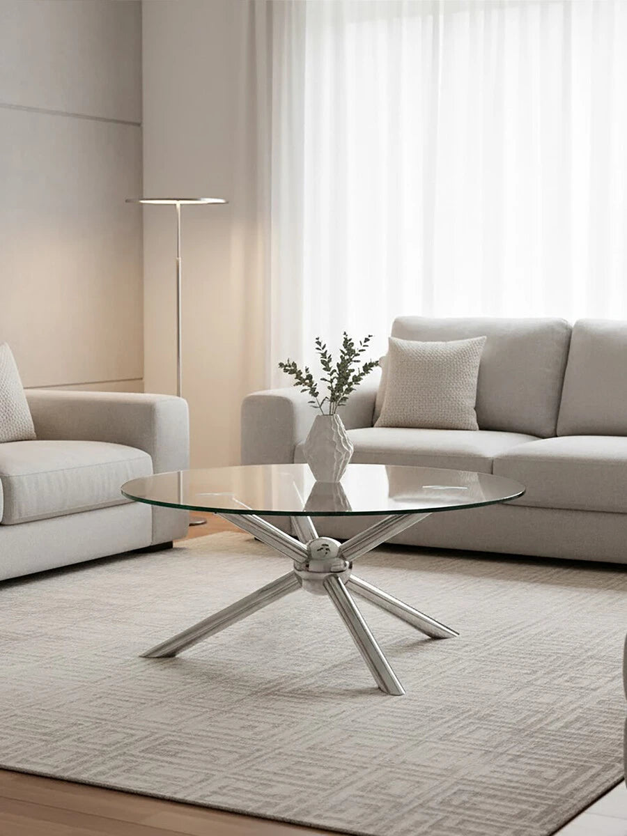 Novo Round Silver Coffee Table