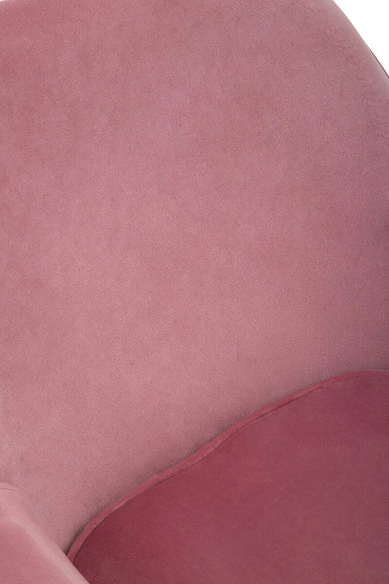 Avery Pink Velvet Swivel Chair