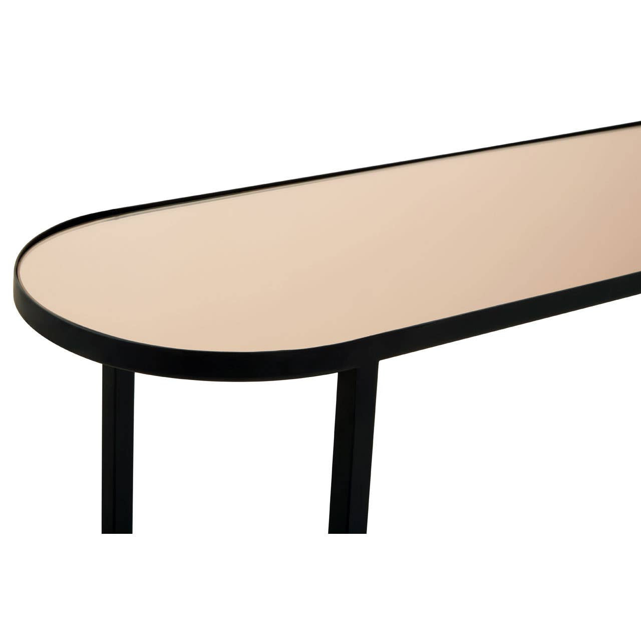 Cercle Smoked Mirror 2 Tier Console Table