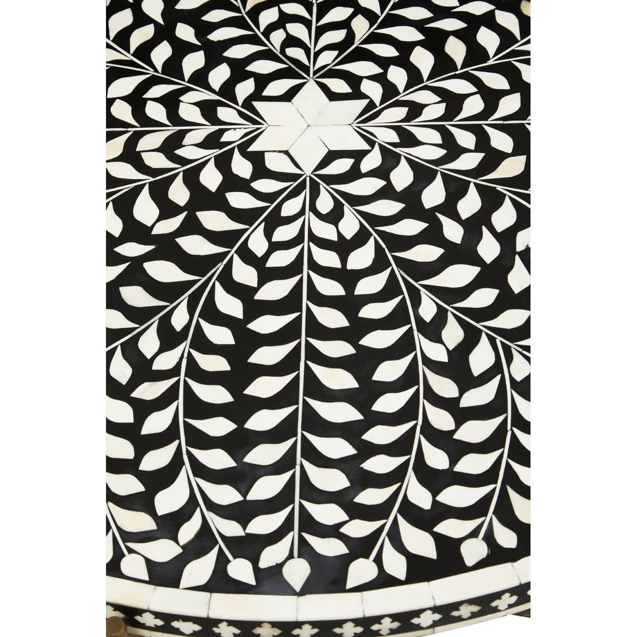 Fusion Bone Inlay Round Coffee Table