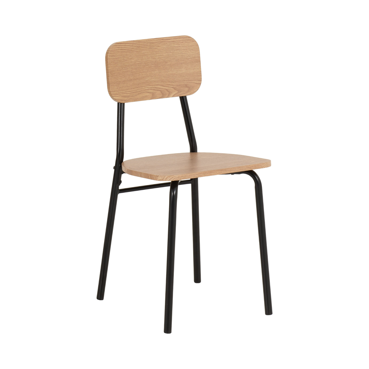 Warren 1+4 Dining Set - Russet Oak Effect/Black