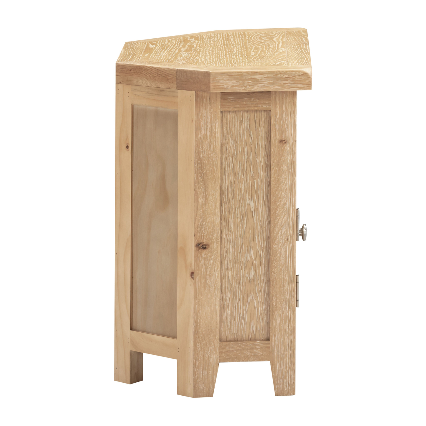 Windsor Corner TV Unit - Natural Oak - Hardwood & Plywood