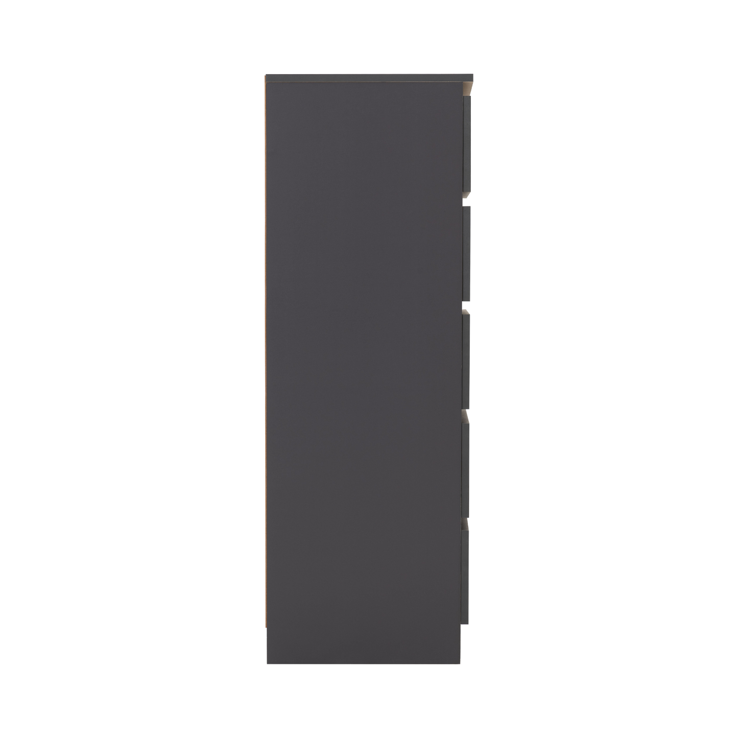 Malvern 5 Drawer Narrow Chest - Grey