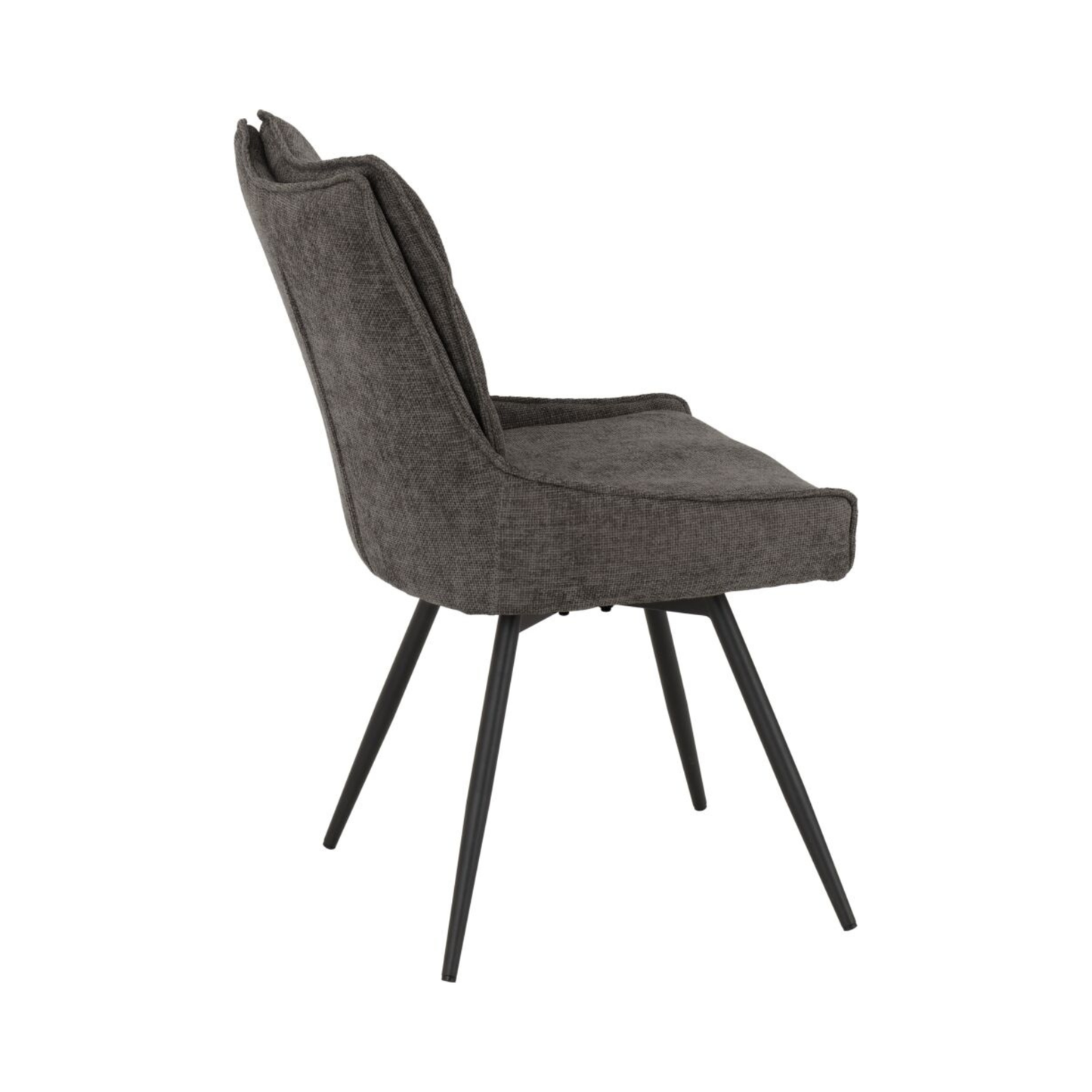 Lewis Swivel Dining Chair - Grey Fabric (Set of 2)