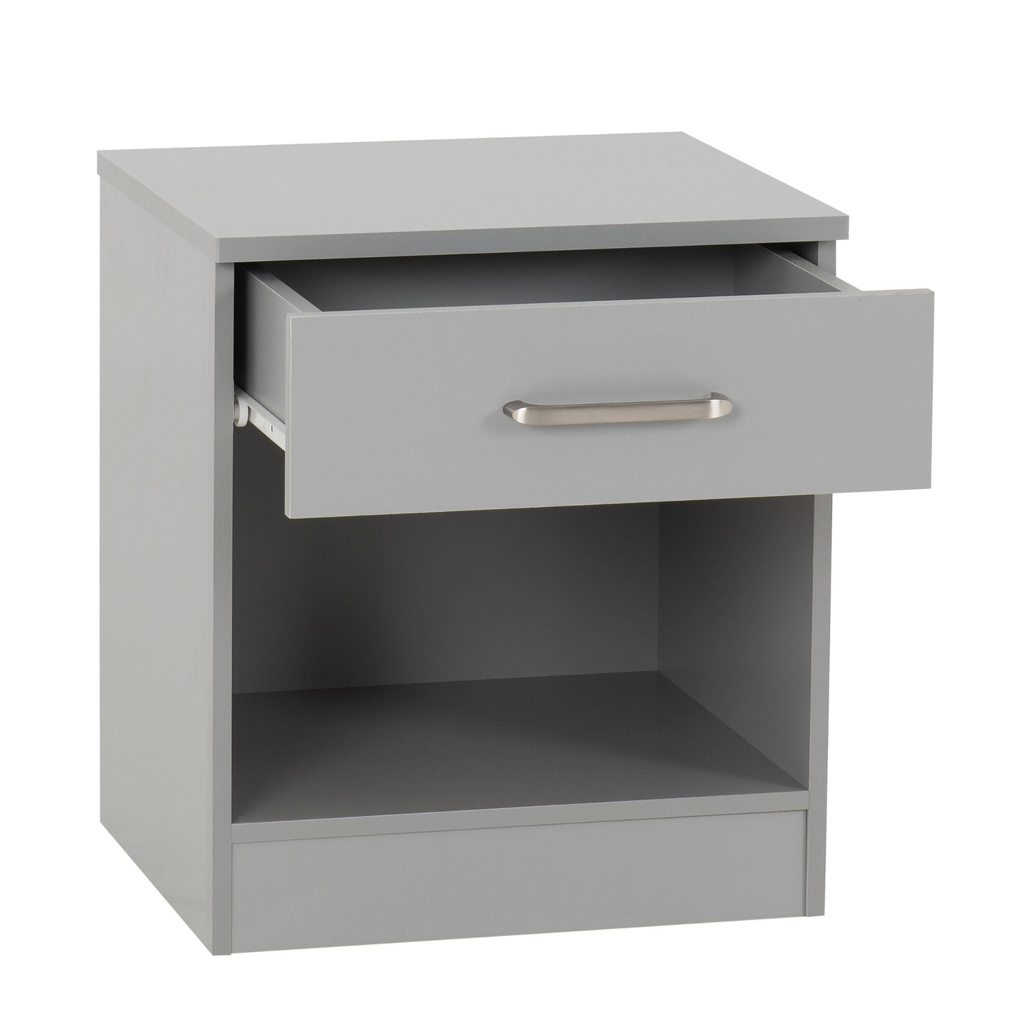 Dakota Trio Set Light Grey Wardrobe Chest & Bedside
