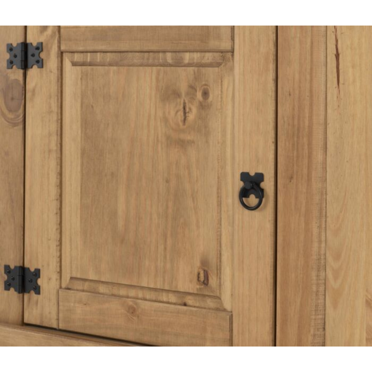 Corona Distressed Waxed Pine Corner Storage Unit