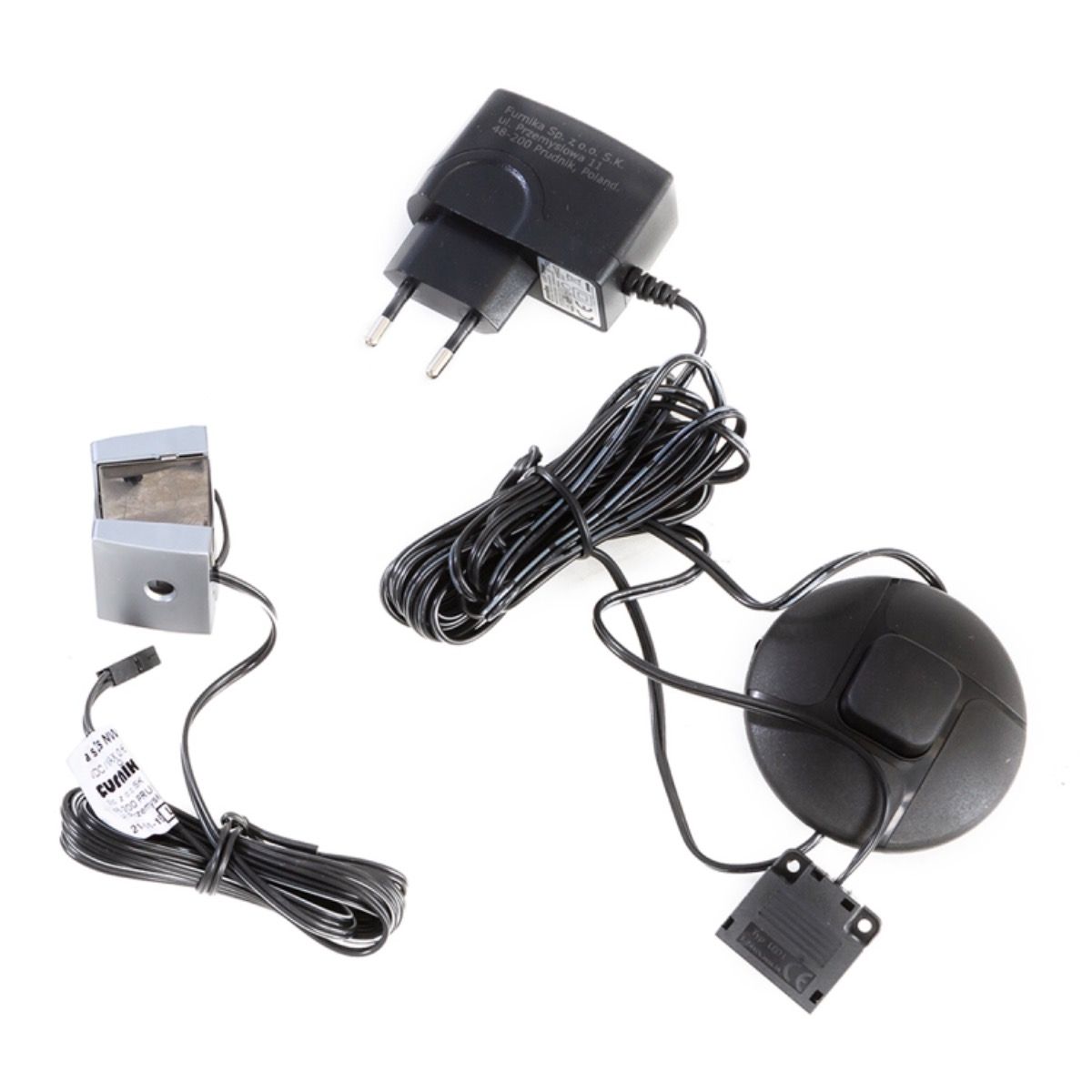 Celesto 2 Door 4 Shelves Display Cabinet with LED Lights in White and Oak