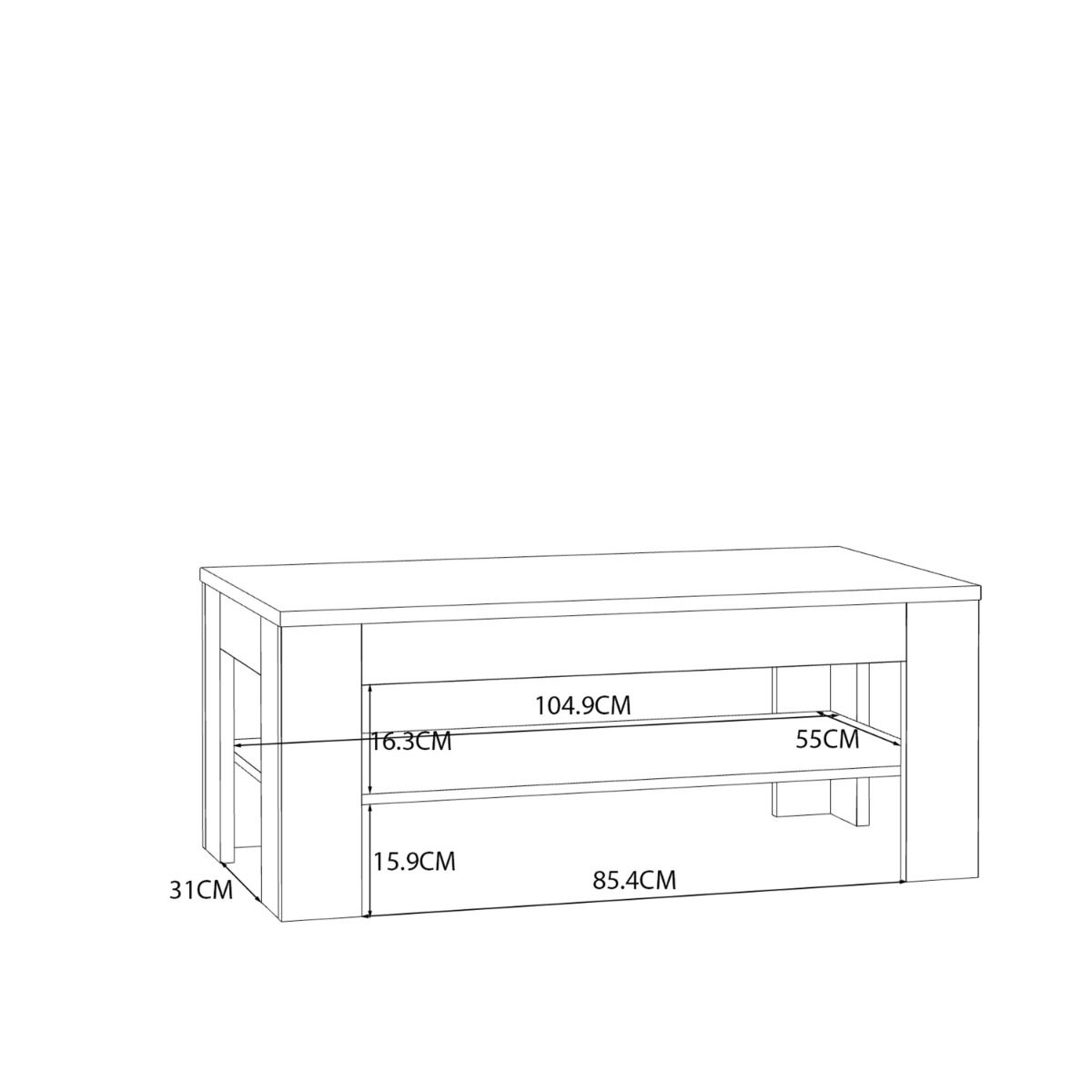 Grafton Coffee Table In Oak