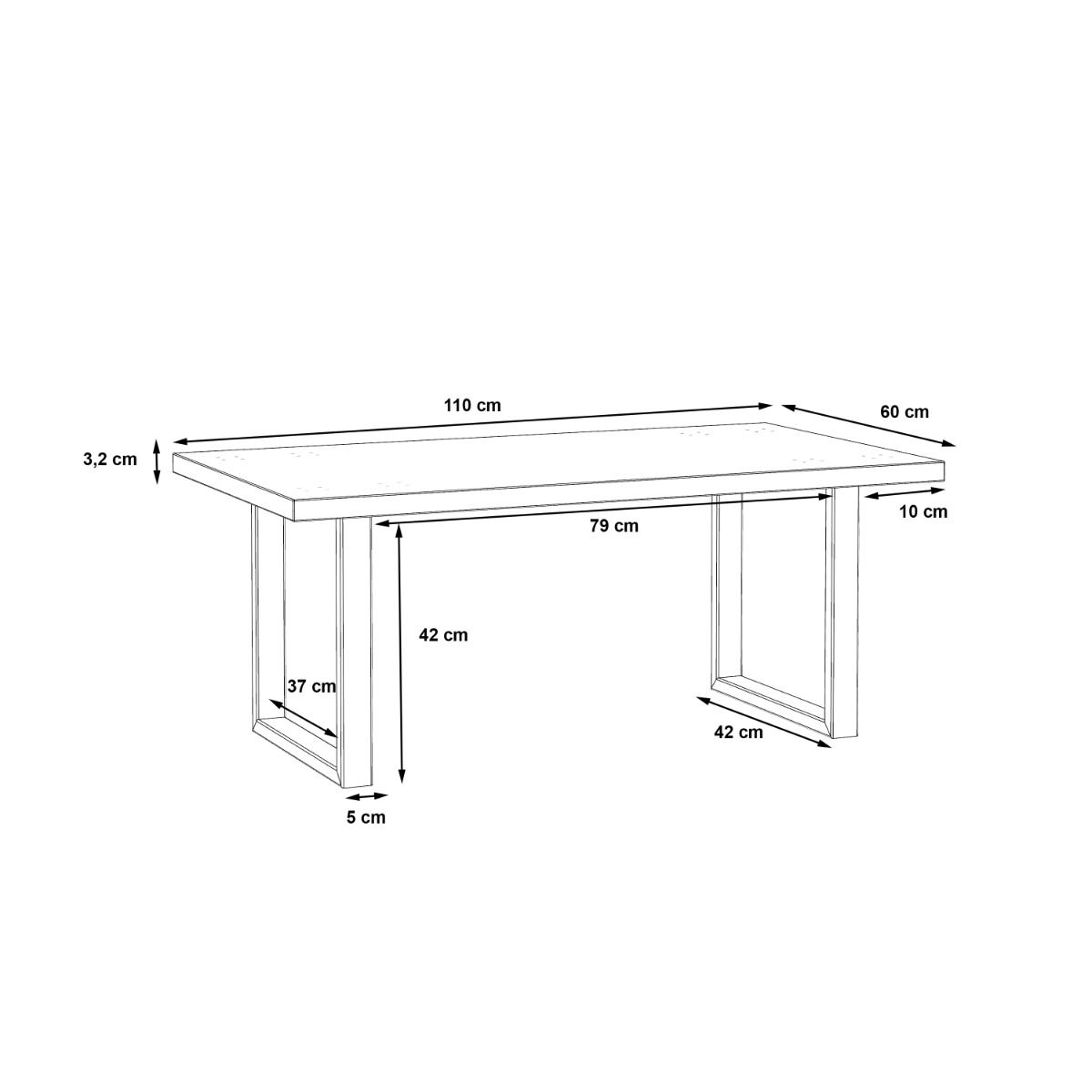 Atlantic Coffee Table in Artisan Oak 110x45cm