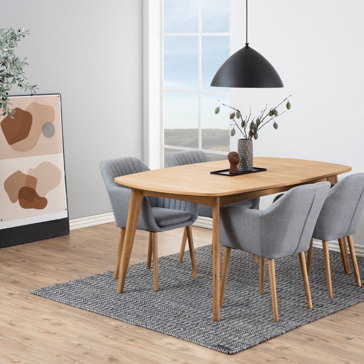 Marte Dining Table in Oak 180x76cm
