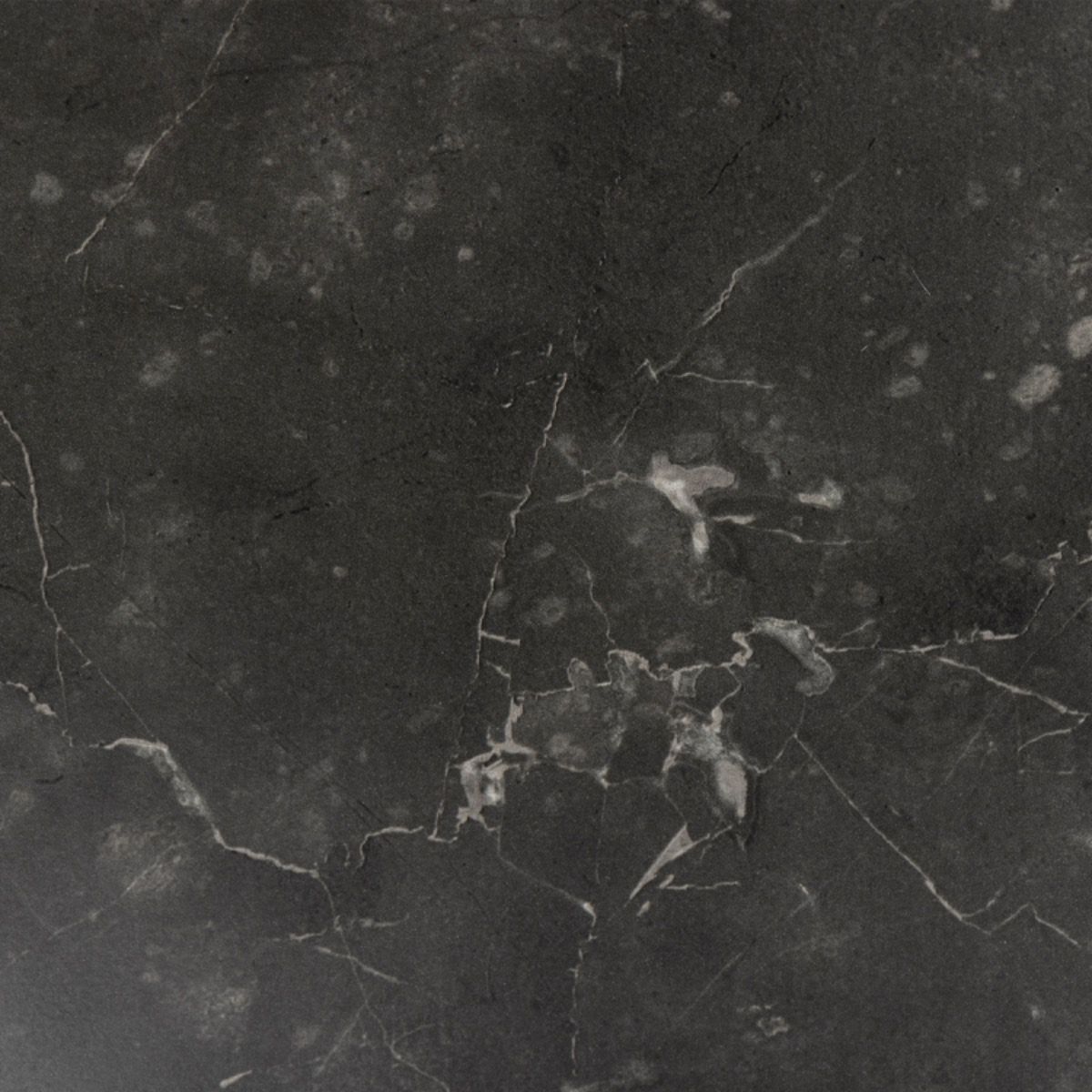 Spiro Coffee Table with Black Marble Melamine Top & Black Legs