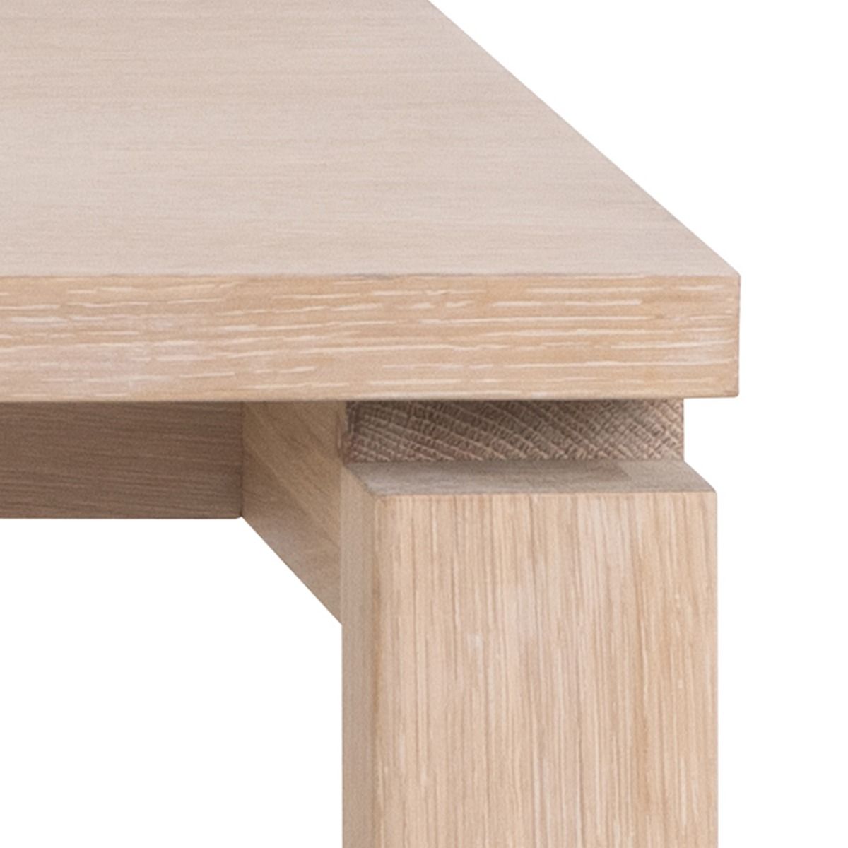 Linley Extendable Dining Table in White Oak 200/300 x 100 x 75cm