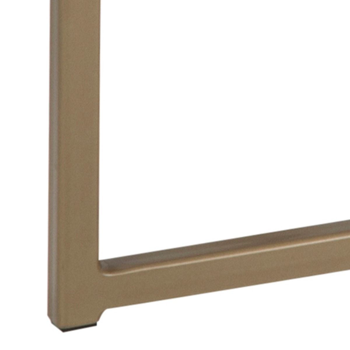 Alisma Coffee Table with White Marble Top & Brass Legs