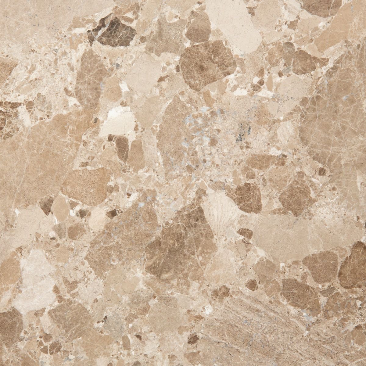 Naxos Round Dining Table in Brown Marble 130x130cm