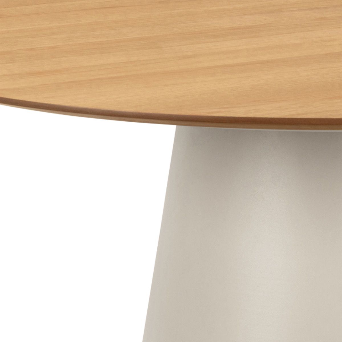 Soli Round Dining Table in Oak/Grey 120x120cm