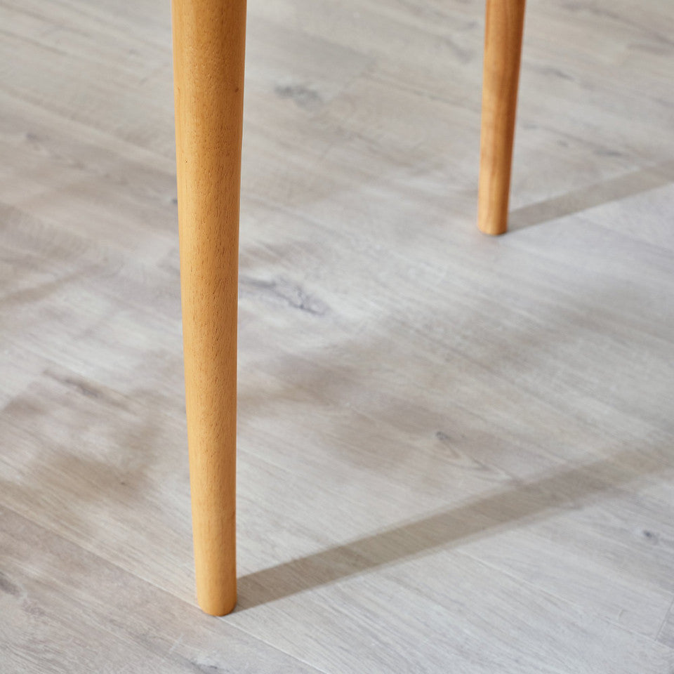 Lynton Large Oak Effect Solid Wood Dining Table & 2 Benches