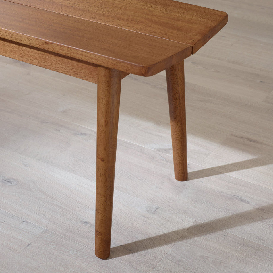 Lynton Large Walnut Effect Wooden Dining Table with 4 Chairs & Bench