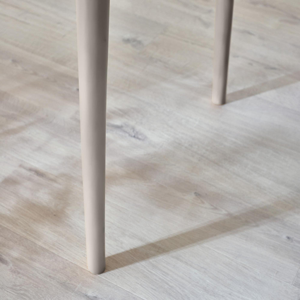 Lynton Large White & Light Grey Wooden Dining Table & 2 Benches