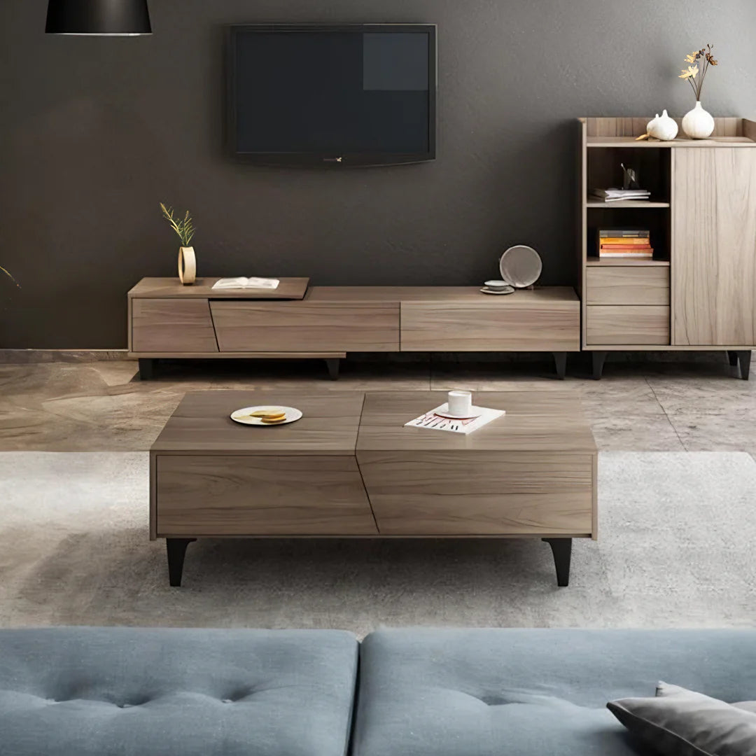 Noric Media Units, Extendable TV Stand, Coffee Table, Side Cabinet, out of stock