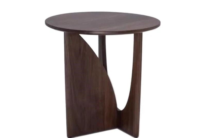 Nordic Round Solid Wood Coffee Table Sofa Side Table Bedroom Bedside Table