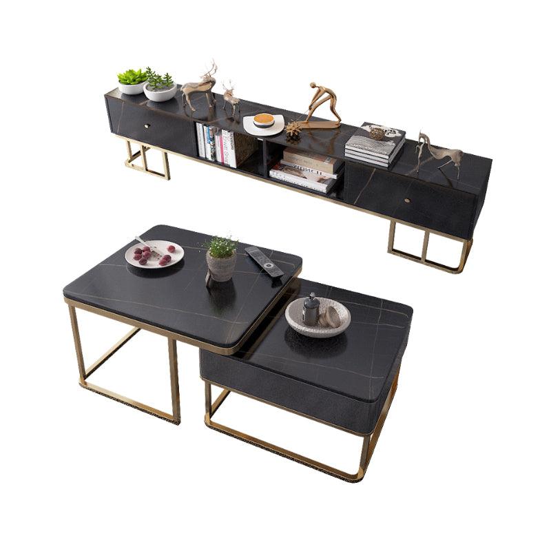 Lorelei Nesting Coffee Table Set, Sintered Stone
