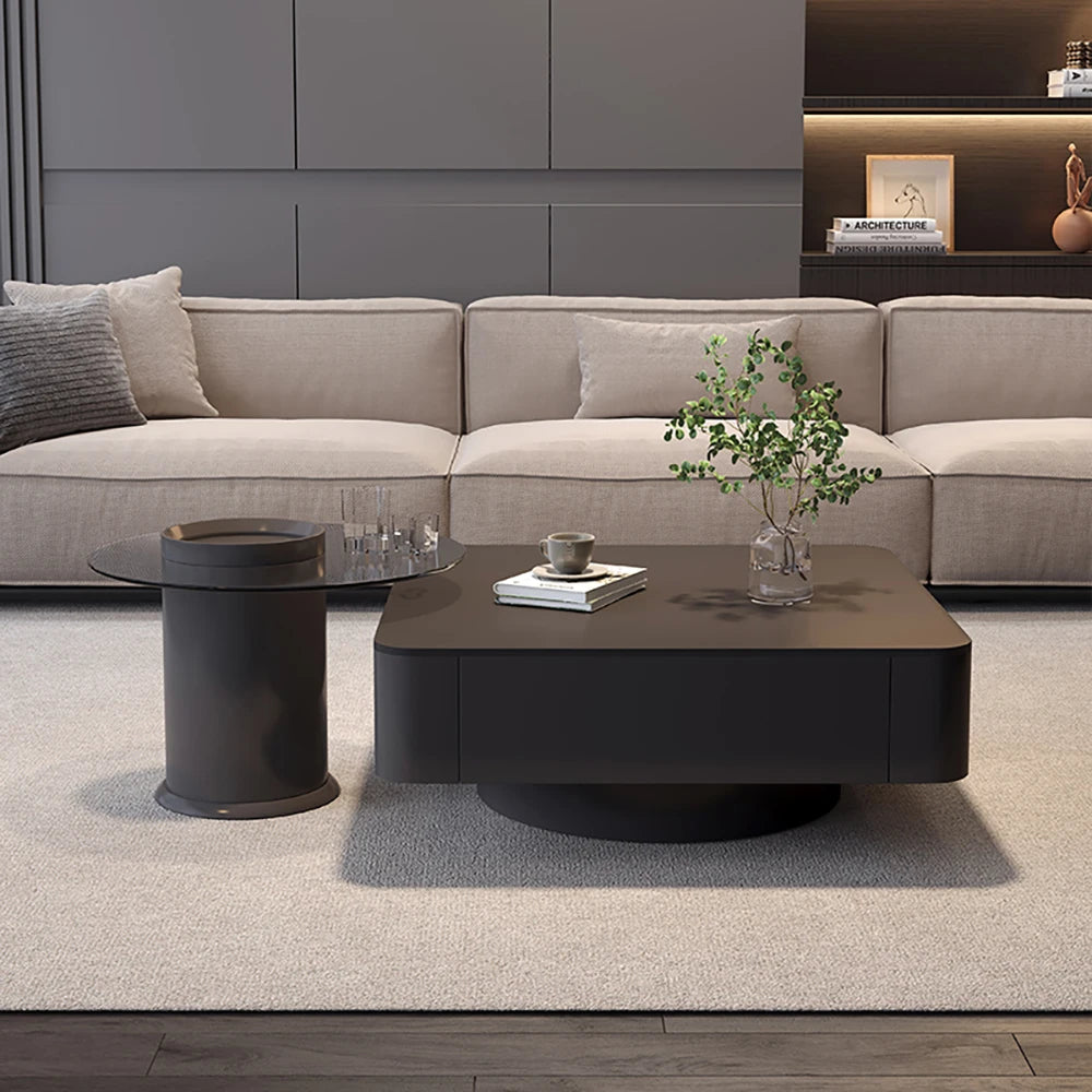 Luxury Nordic Coffee Table – Modern Glam Square Table with Unique Designer Style