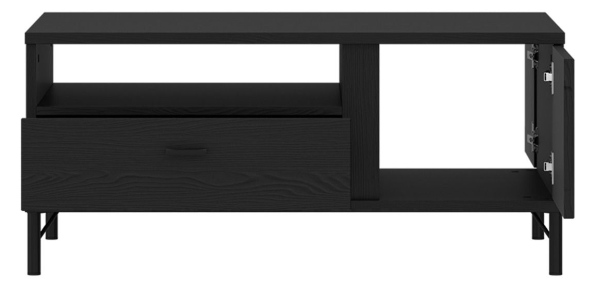 Lusaka Coffee Table 2 Door 1 Drawer in Black Graphite