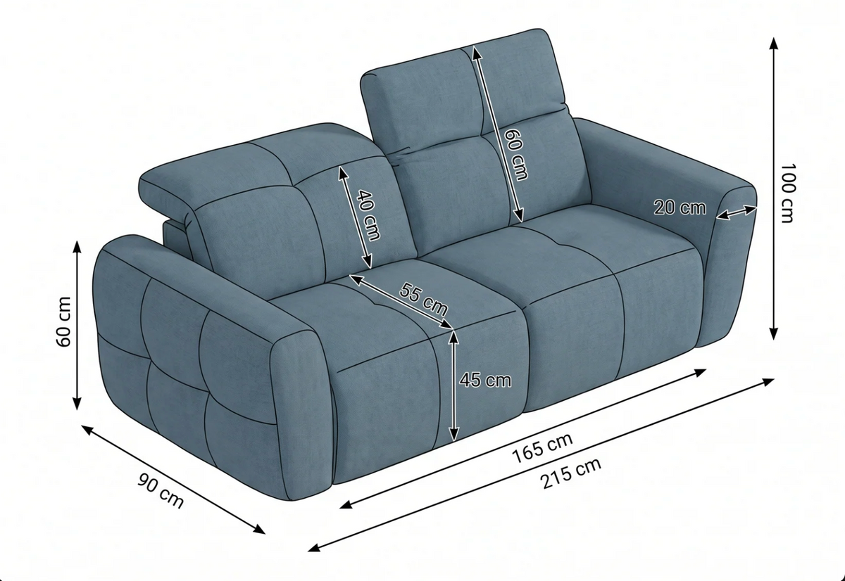 Faringdon Electric Recliner Beige 3 Seater