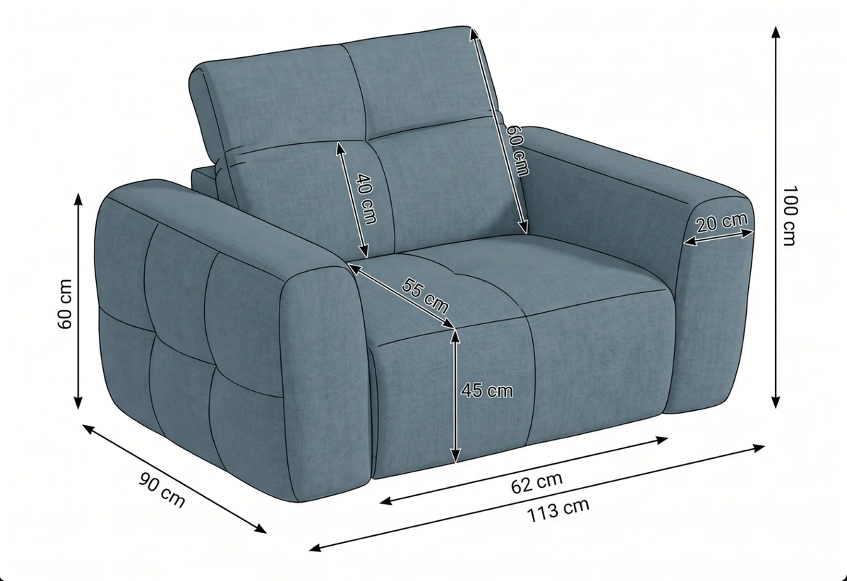 Faringdon Electric Recliner Beige Armchair