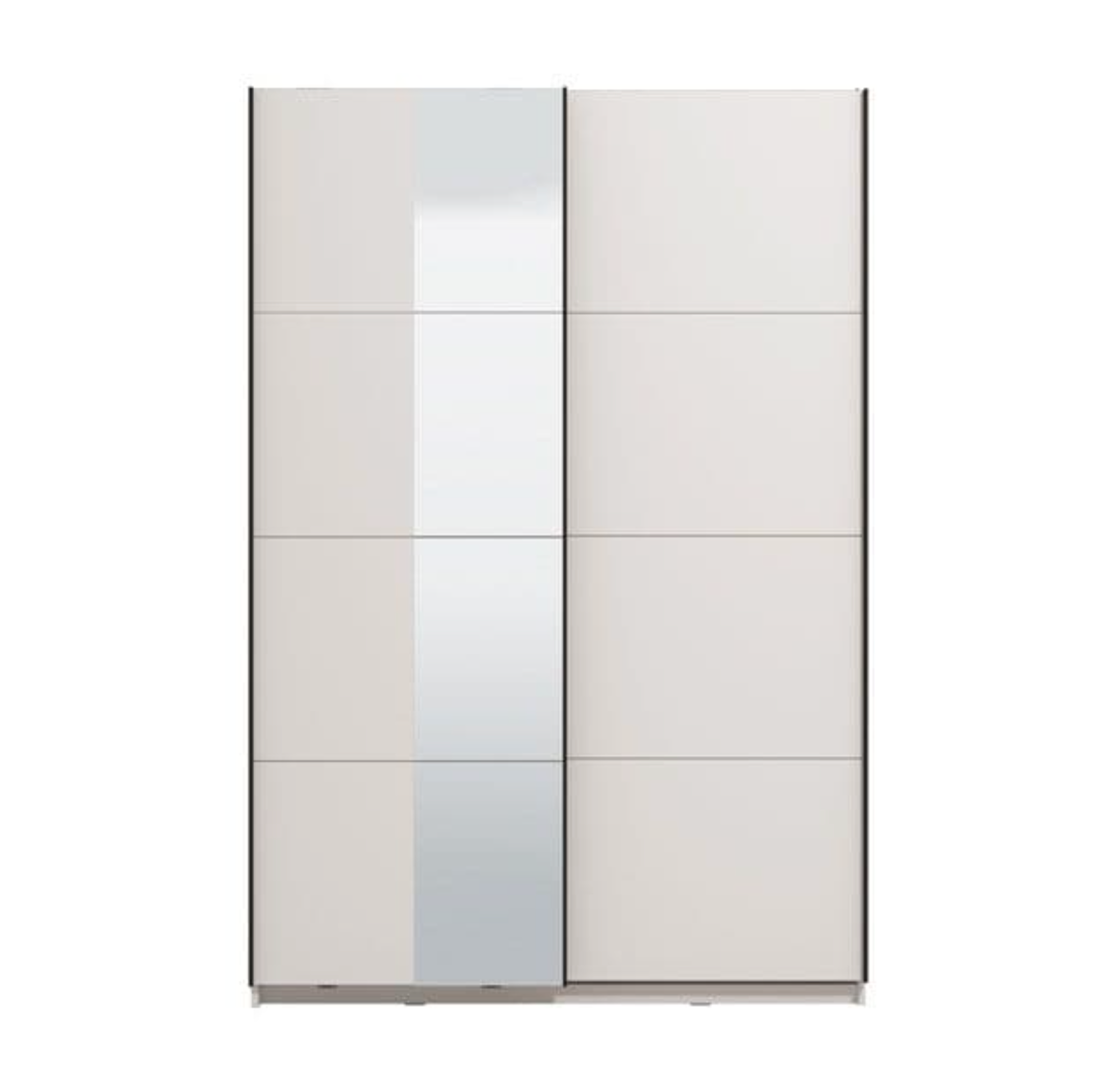 Noah White Sliding Wardrobe With Mirror