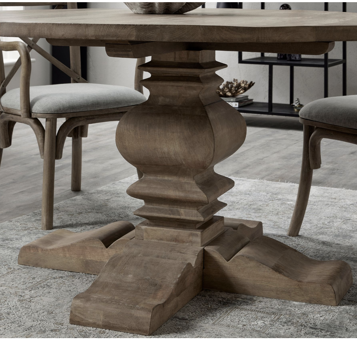Copgrove Collection Round Pedestal Dining Table