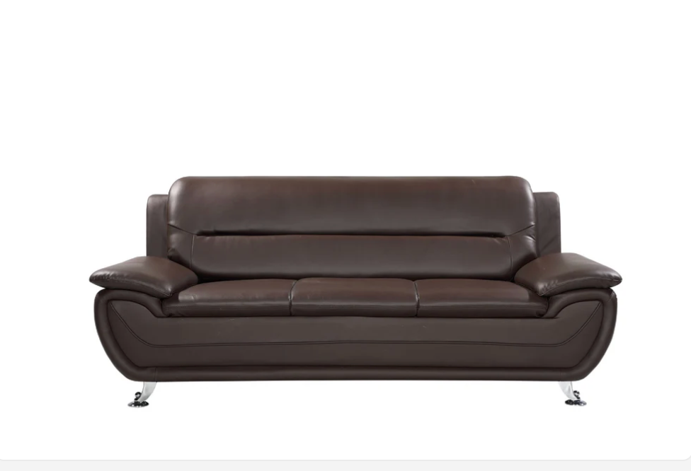 Oxford Faux Leather 3 Seat Sofa