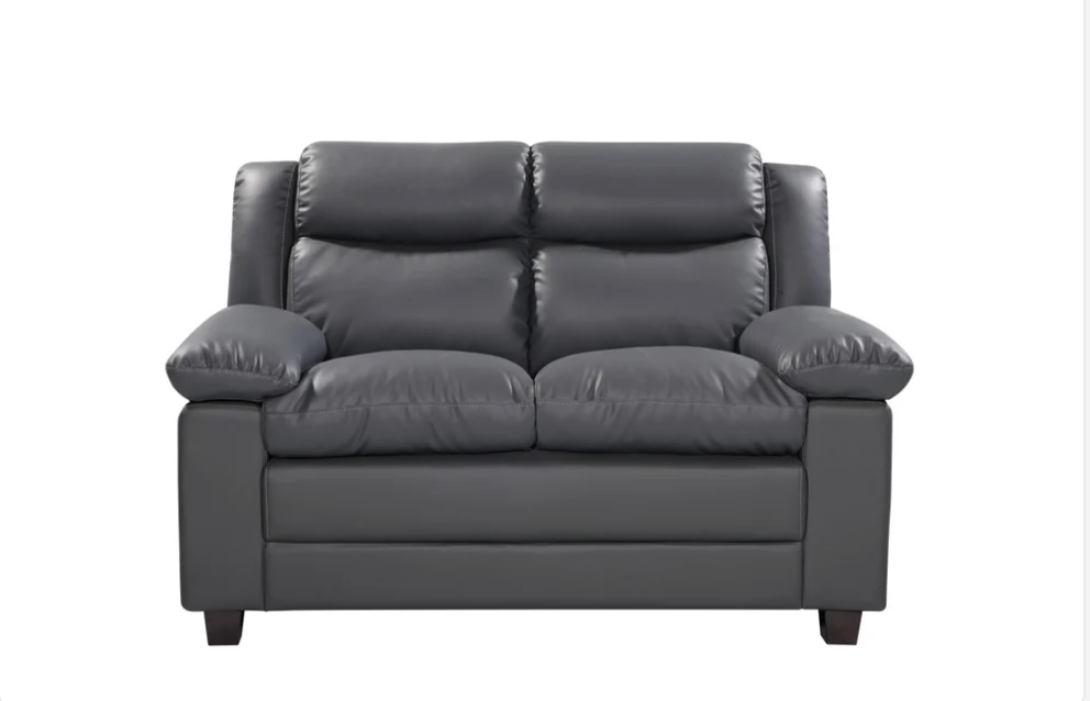 Urban Leather Look 2 Seat Sofa